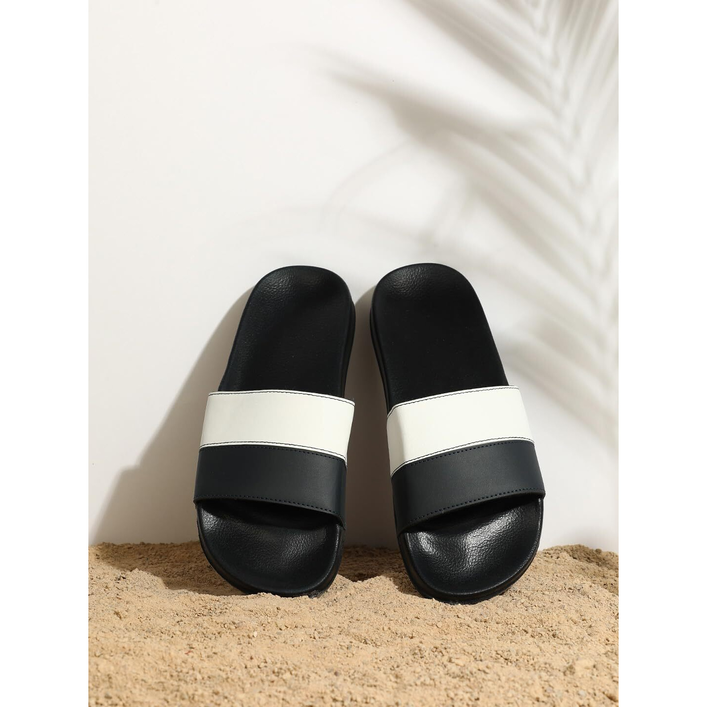hummel CAMP MEN COLOUR BLOCK SLIDERS Comfortable Cushioned Sole Arch Support Durable Lightweight Flexible Trendy Style Flip flops and Slippers Slides for Men Daily use Chappal - UK 9