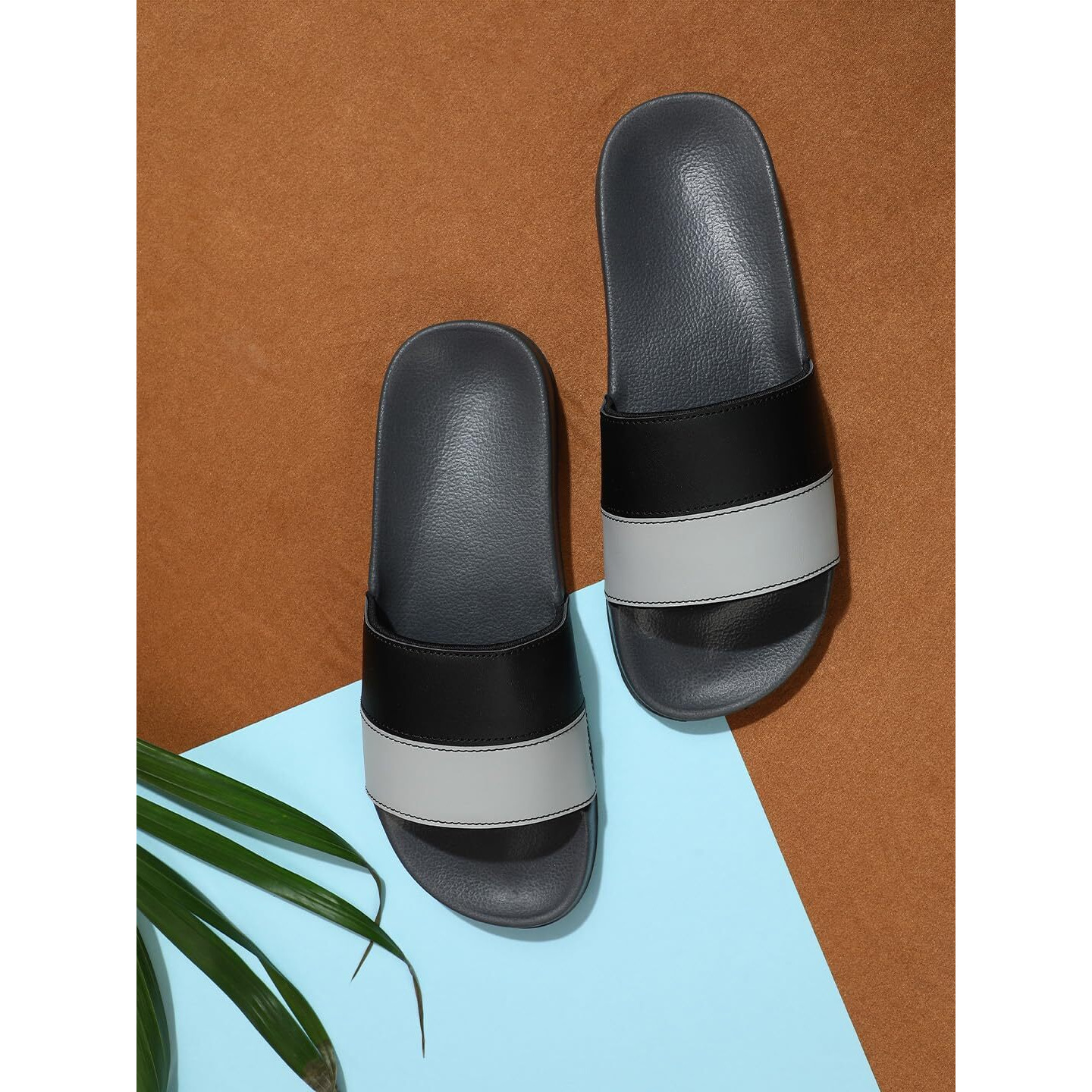 hummel CAMP MEN COLOUR BLOCK SLIDERS Comfortable Cushioned Sole Arch Support Durable Lightweight Flexible Trendy Style Flip flops and Slippers Slides for Men Daily use Chappal