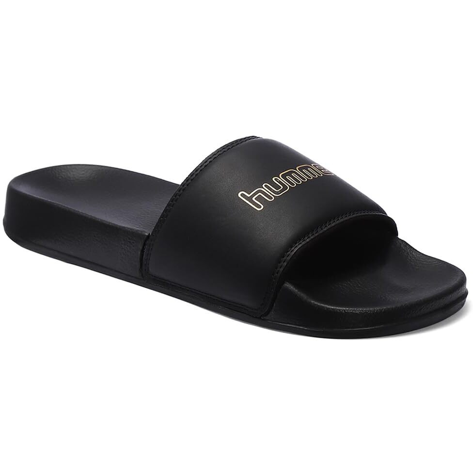 hummel CLASSIC MEN SLIDERS Comfortable Cushioned Sole Arch Support Durable Lightweight Flexible Trendy Style Flip flops and Slippers Slides for Men Daily use Chappal