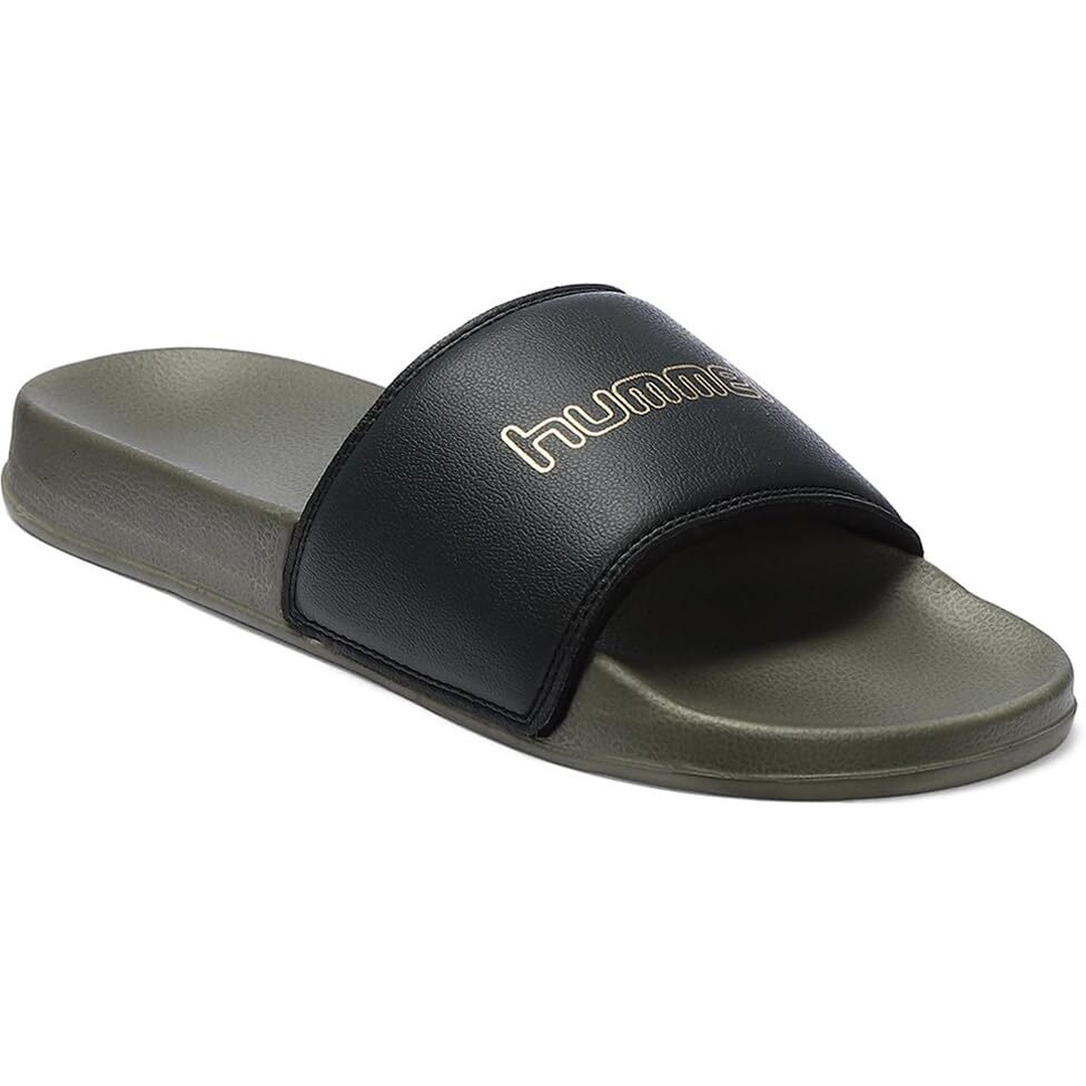 hummel CLASSIC MEN SLIDERS Comfortable Cushioned Sole Arch Support Durable Lightweight Flexible Trendy Style Flip flops and Slippers Slides for Men Daily use Chappal