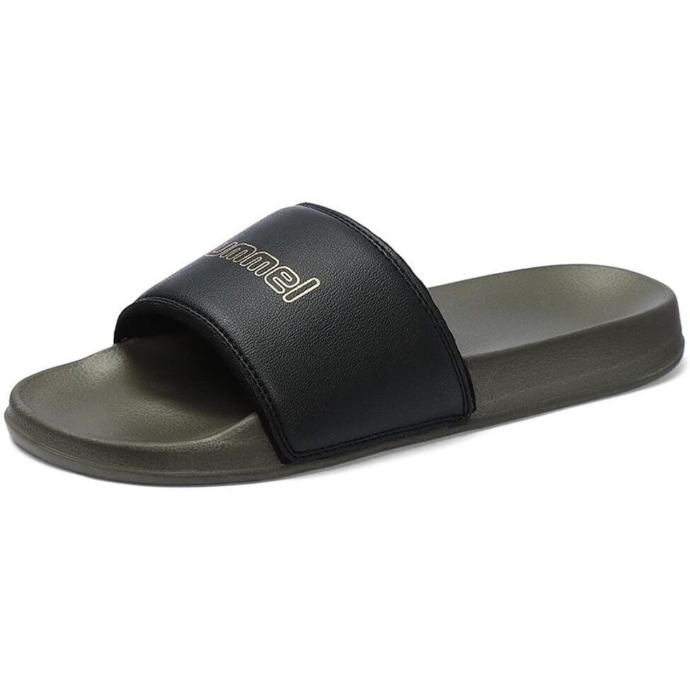 hummel CLASSIC MEN SLIDERS Comfortable Cushioned Sole Arch Support Durable Lightweight Flexible Trendy Style Flip flops and Slippers Slides for Men Daily use Chappal