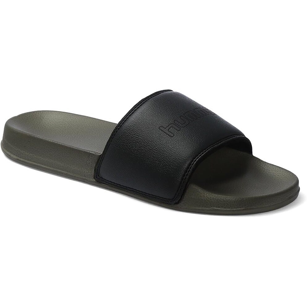 hummel CLASSIC MEN SLIDERS Comfortable Cushioned Sole Arch Support Durable Lightweight Flexible Trendy Style Flip flops and Slippers Slides for Men Daily use Chappal