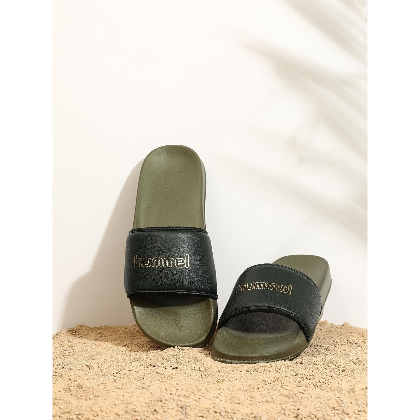 hummel CLASSIC MEN SLIDERS Comfortable Cushioned Sole Arch Support Durable Lightweight Flexible Trendy Style Flip flops and Slippers Slides for Men Daily use Chappal