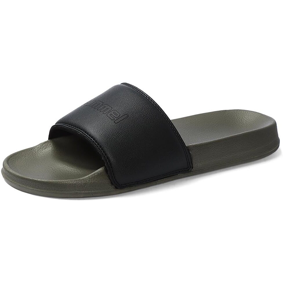 hummel CLASSIC MEN SLIDERS Comfortable Cushioned Sole Arch Support Durable Lightweight Flexible Trendy Style Flip flops and Slippers Slides for Men Daily use Chappal
