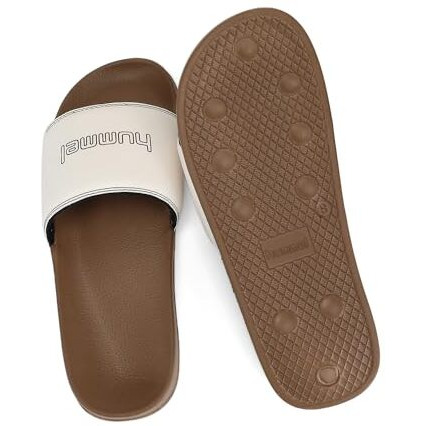 hummel CLASSIC MEN SLIDERS Comfortable Cushioned Sole Arch Support Durable Lightweight Flexible Trendy Style Flip flops and Slippers Slides for Men Daily use Chappal