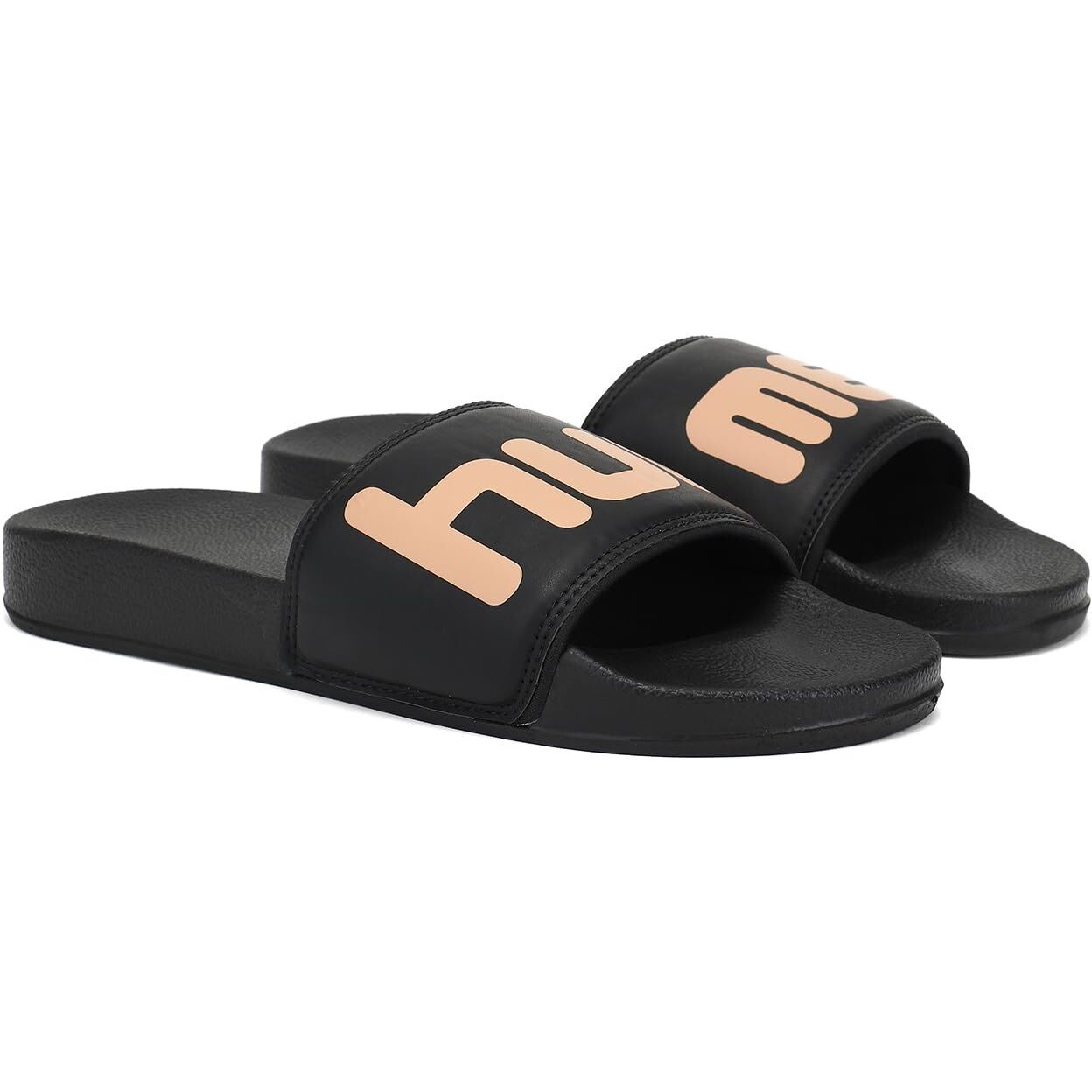 hummel CHUNK MEN SLIDERS Comfortable Cushioned Sole Arch Support Durable Lightweight Flexible Trendy Style Flip flops and Slippers Slides for Men Daily use Chappal