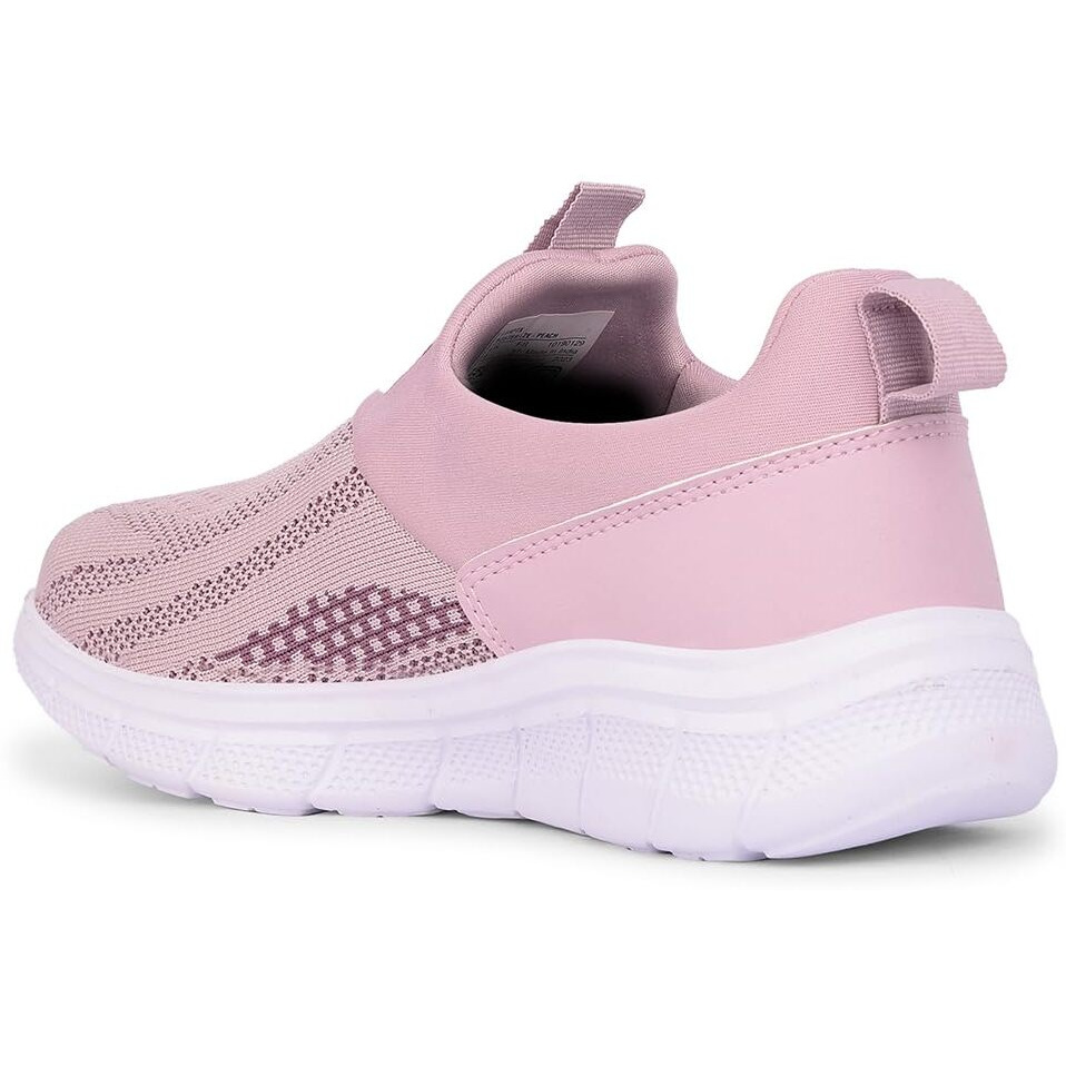 Liberty LEAP7X BOSTER-L2E Sports Shoes for Women with Knitted Upper | EVA Sole, Slip-on Style| Memory Foam Insole | Comfortable Footbed | Walking, Gym & Outdoor Wear-4 UK (37 EU-Peach)