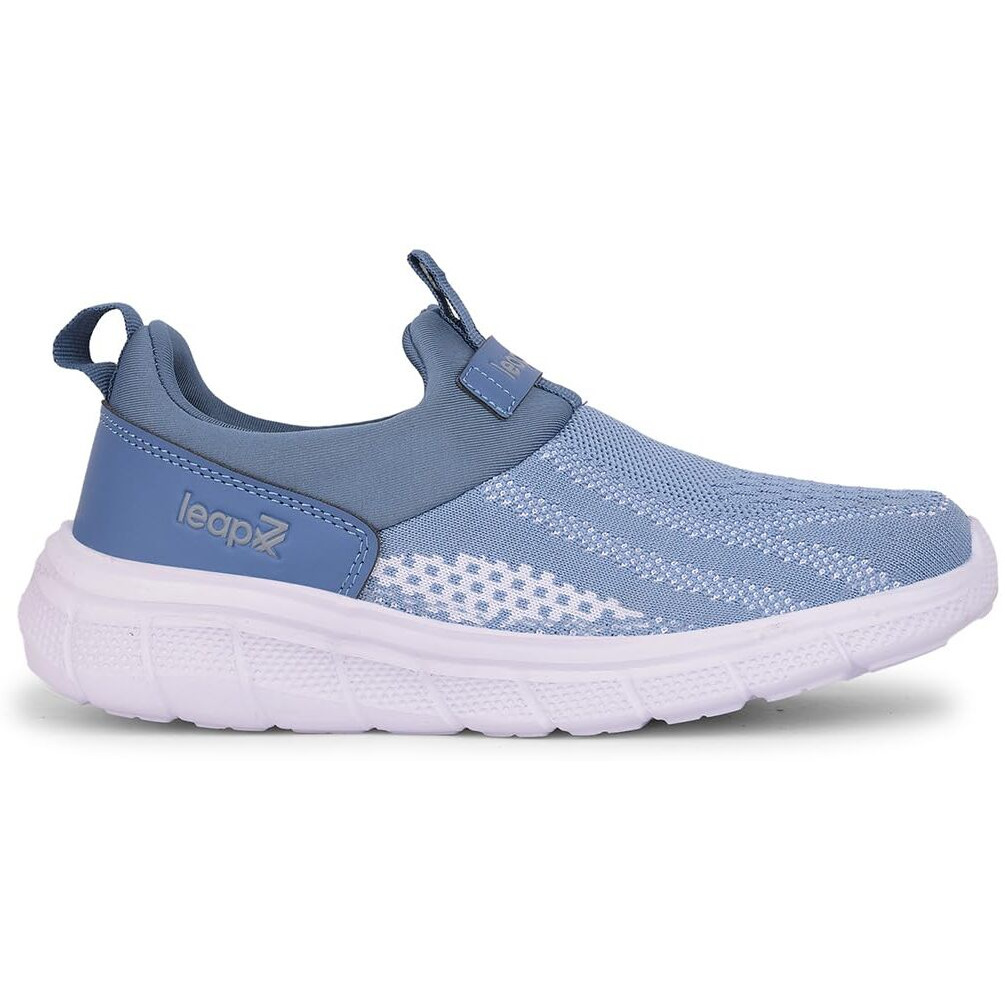 Liberty LEAP7X BOSTER-L2E Sports Shoes for Women with Knitted Upper | EVA Sole, Slip-on Style| Memory Foam Insole | Comfortable Footbed | Walking, Gym & Outdoor Wear-4 UK (37 EU-Blue)