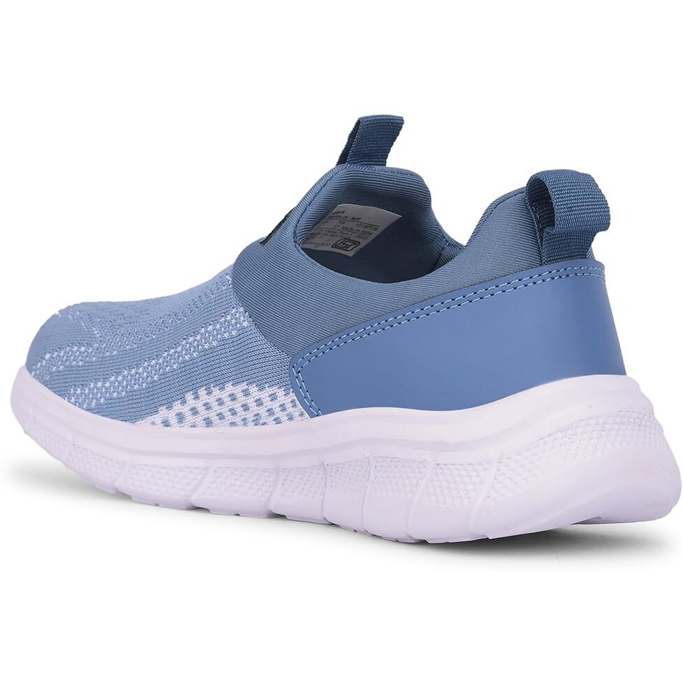 Liberty LEAP7X BOSTER-L2E Sports Shoes for Women with Knitted Upper | EVA Sole, Slip-on Style| Memory Foam Insole | Comfortable Footbed | Walking, Gym & Outdoor Wear-4 UK (37 EU-Blue)