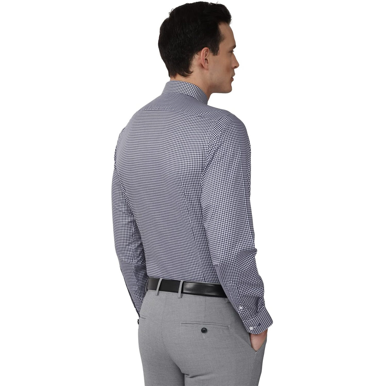 Van Heusen Men's Slim Fit Shirt (VHSFFSLB293543_Navy 39)