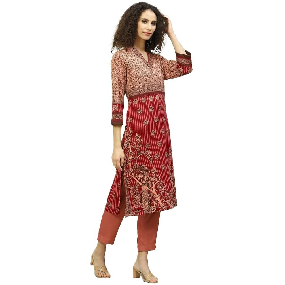 BIBA Women Printed Mix and Match(Winter W18515_BERY_38)
