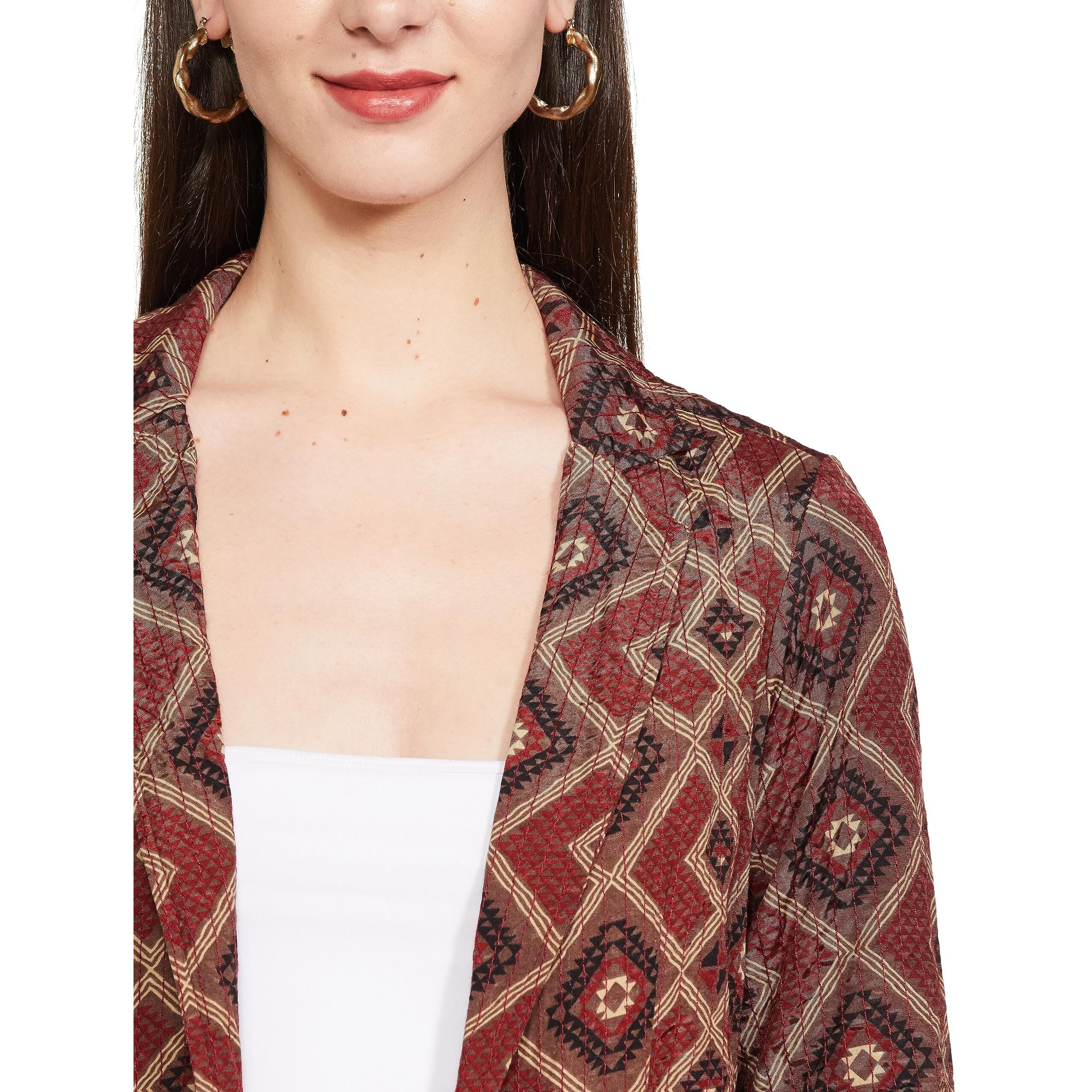 BIBA WOMEN PRINTED MIX AND MATCH(WINTER W18760_BLACK_36)