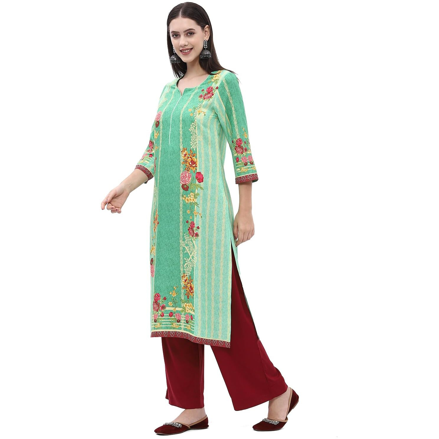 BIBA Women Printed Mix and Match(ASSORTED18699_Green_40)