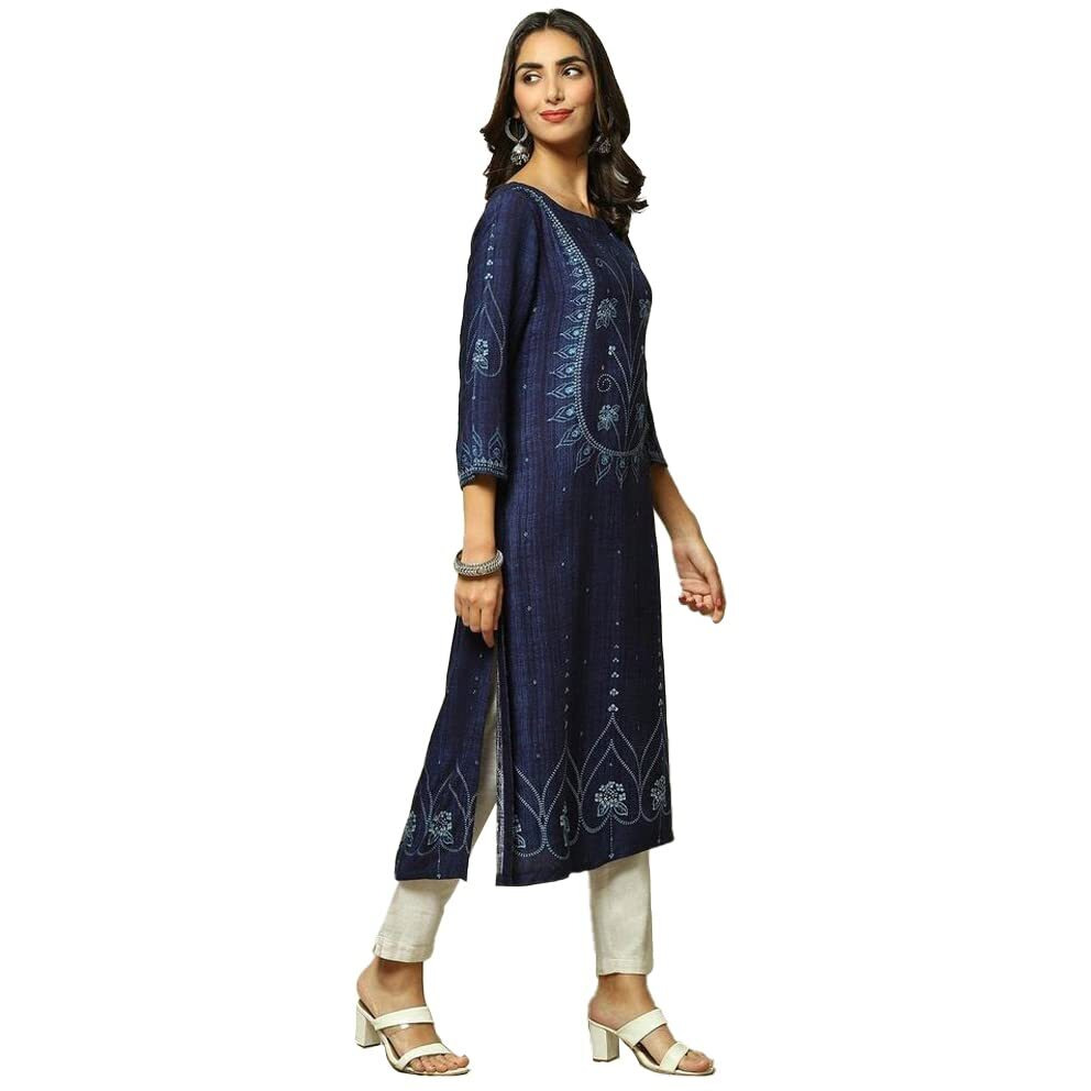 BIBA Women Printed Mix and Match(INDIGO19040_Indigo_32)