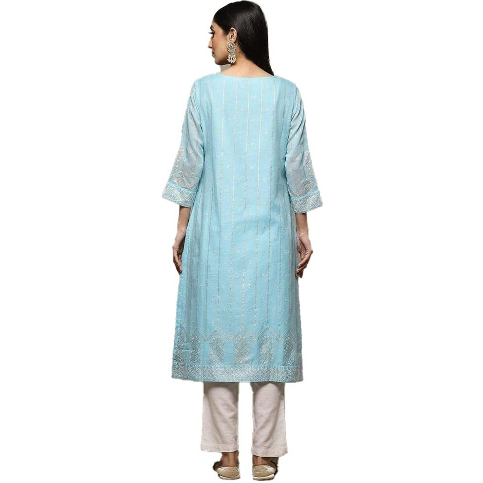 BIBA Women Printed Mix and Match(KOLAM CO18961_Sky Blue_38)
