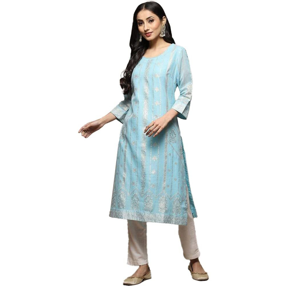 BIBA Women Printed Mix and Match(KOLAM CO18961_Sky Blue_38)
