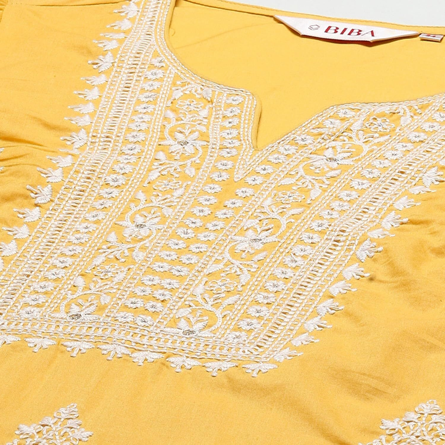 BIBA Women Embroidery Mix and Match(CHIKANKA16573_Yellow_38)
