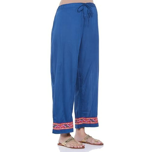 BIBA WOMEN PRINTED STRAIGHT SALWAR KURTA DUPATTA(SKDASSORTED8880E_BLUE_32)