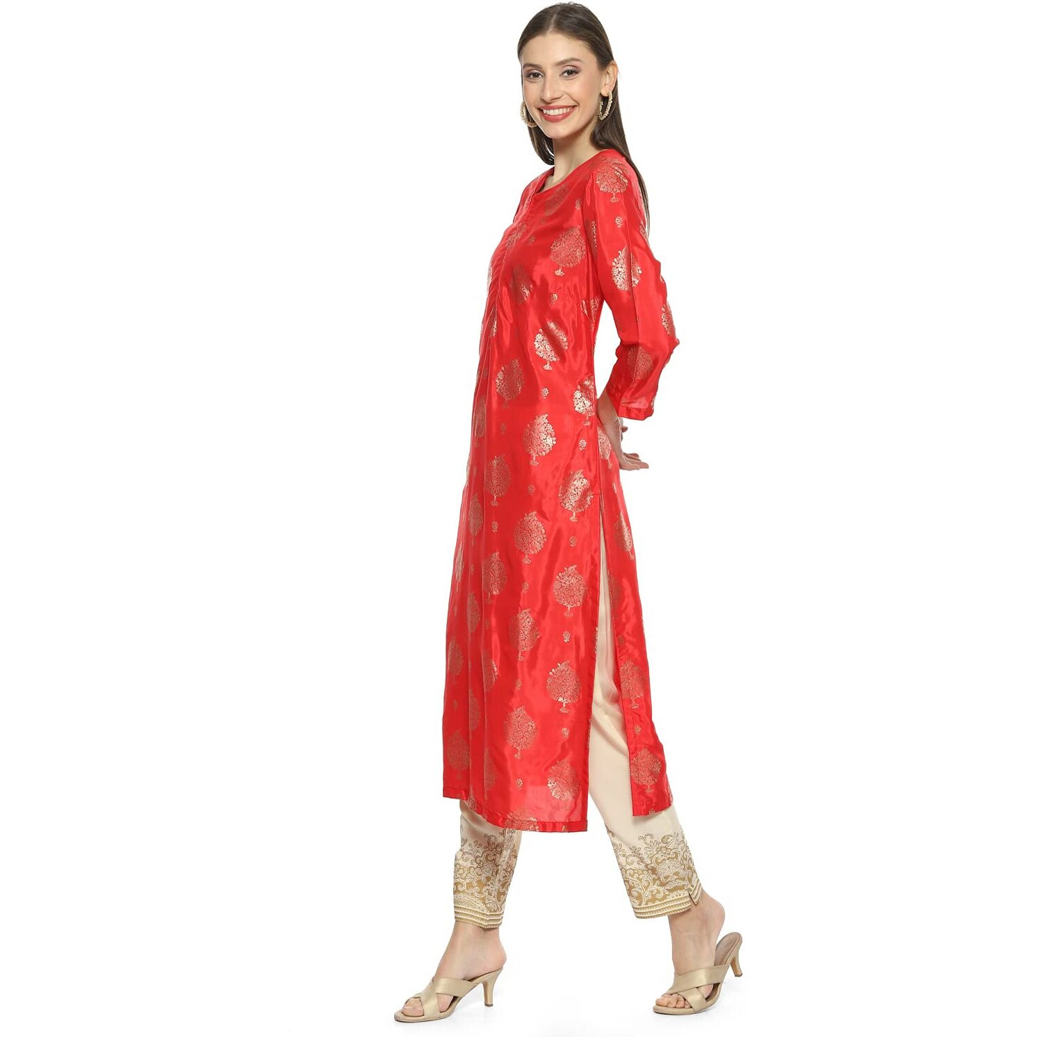 BIBA Women Printed Mix and Match(Festive 19413_RED_34)