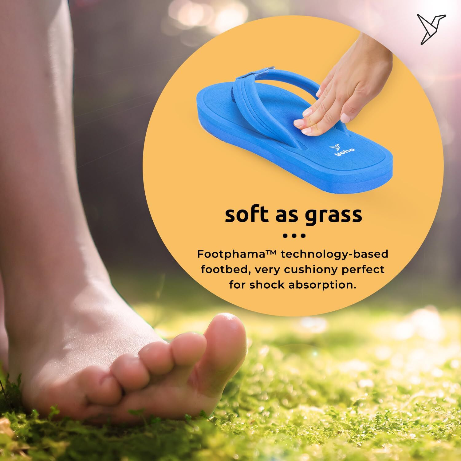 YOHO Women Royal blue soft slippers | comfortable and stylish flip flop slippers for Women in exciting colors | Daily Use| Lightweight | Anti Skid Chappal | Bubbles Size- 3