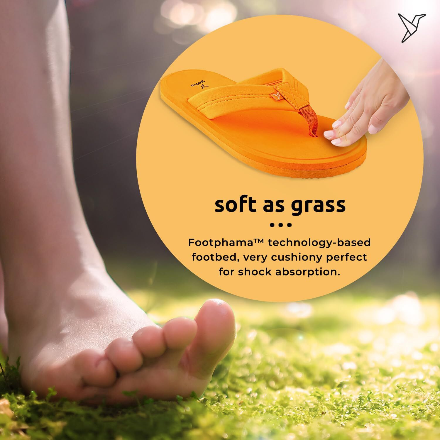 YOHO Women Saffron soft slippers | comfortable and stylish flip flop slippers for Women in exciting colors | Daily Use| Lightweight | Anti Skid Chappal | Bubbles Size- 3