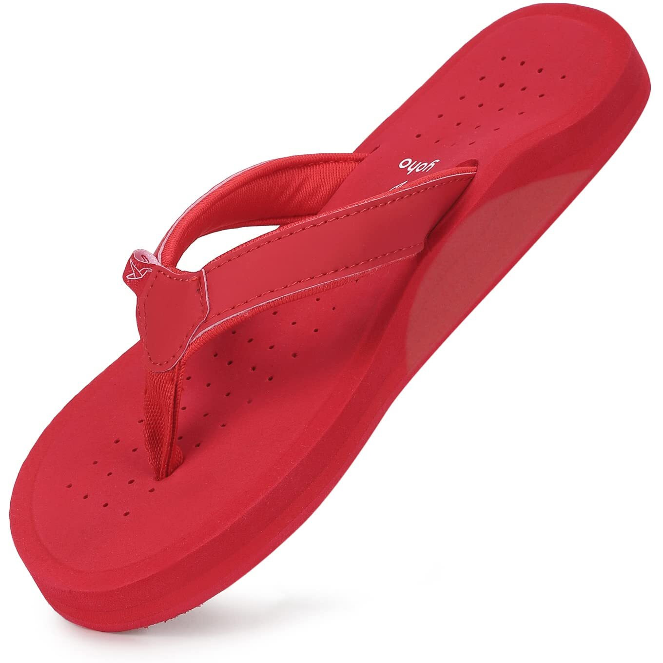 YOHO ArchFlex Men slippers with arch support |soft comfortable stylish and anti skid Men's Flip-Flops & Slippers in exciting color | Styles | Daily Use |ArchFlex | Coral Red - UK 7