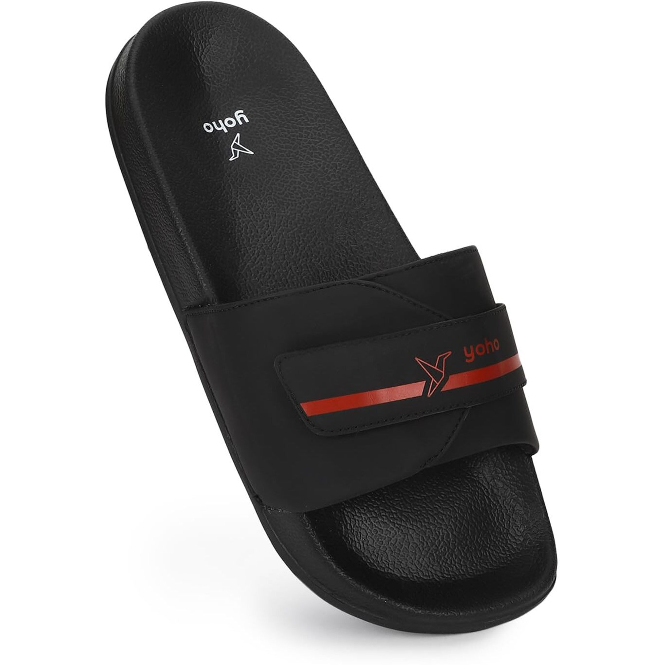 YOHO Drystep slides for men | Water-friendly | Super flexible | adjustable strap | Skin friendly | lightweight and Comfortable stylish sliders slipper for mens
