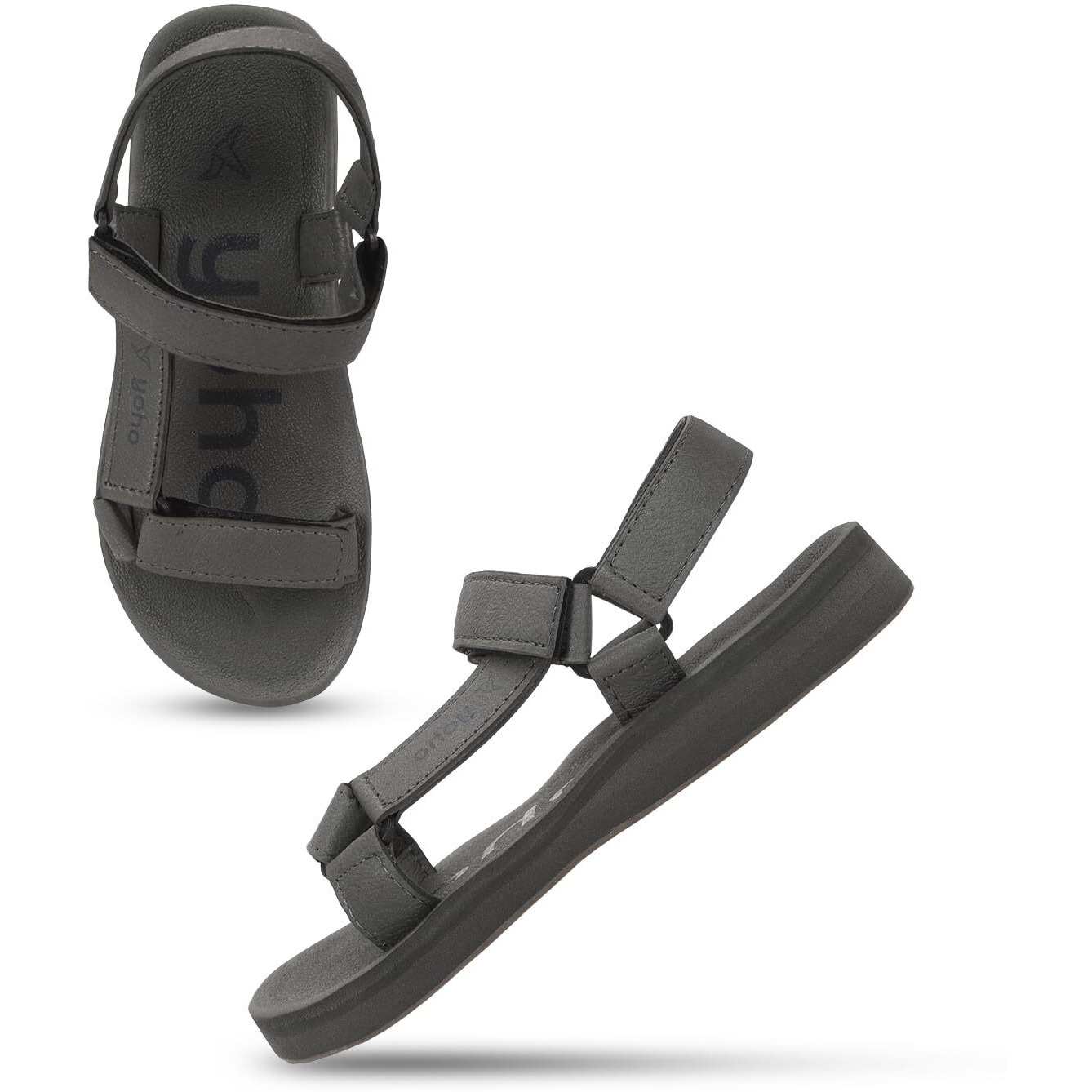 YOHO EVA Sandals for Men | EVA sole | Comfortable cushioned sole with TPR base | Lightweight | Soft skin friendly straps | Adjustable straps | Velcro closure | Vibrant colour options