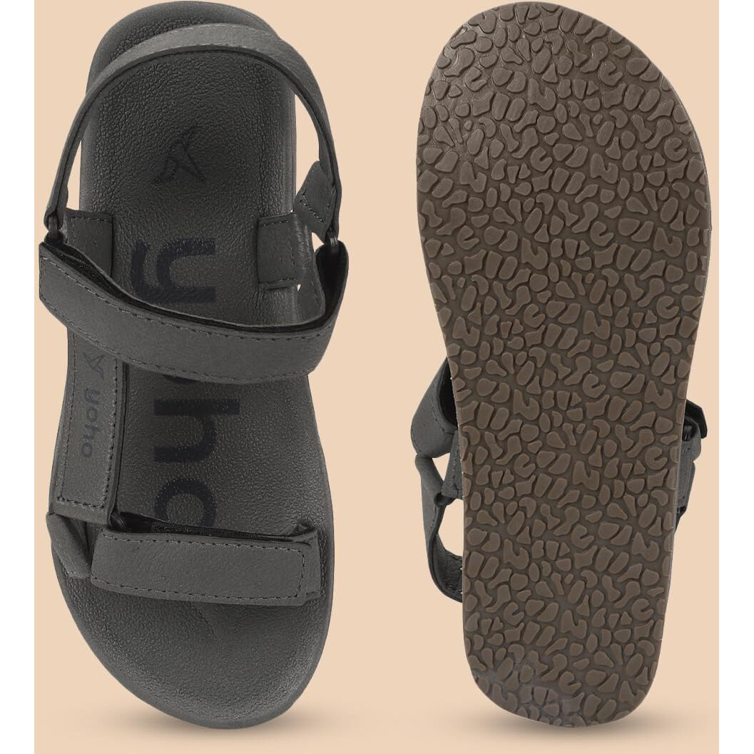 YOHO EVA Sandals for Men | EVA sole | Comfortable cushioned sole with TPR base | Lightweight | Soft skin friendly straps | Adjustable straps | Velcro closure | Vibrant colour options