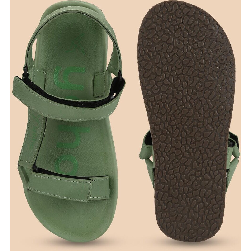 YOHO EVA Sandals for Men | EVA sole | Comfortable cushioned sole with TPR base | Lightweight | Soft skin friendly straps | Adjustable straps | Velcro closure | Vibrant colour options