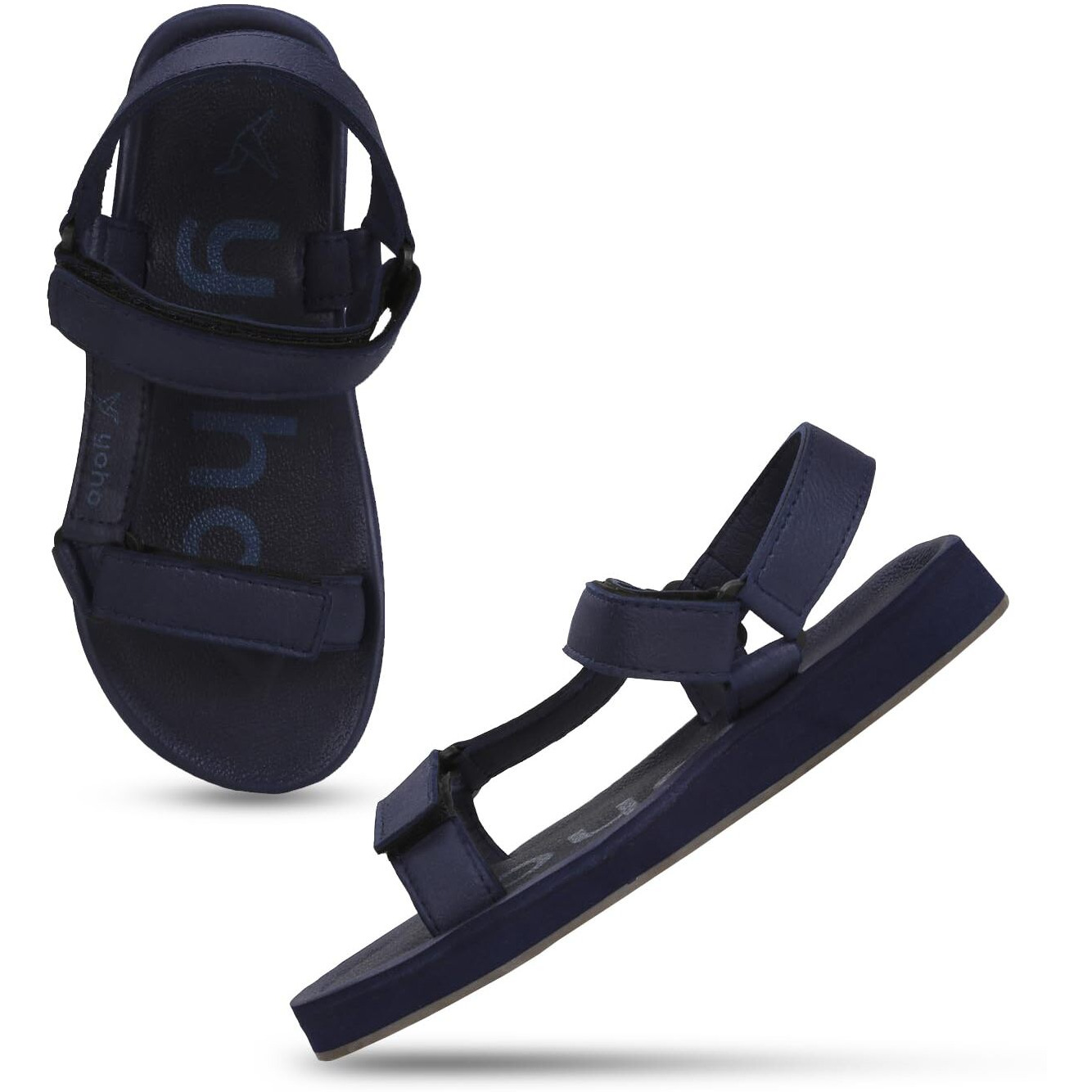 YOHO EVA Sandals for Men | EVA sole | Comfortable cushioned sole with TPR base | Lightweight | Soft skin friendly straps | Adjustable straps | Velcro closure | Vibrant colour options