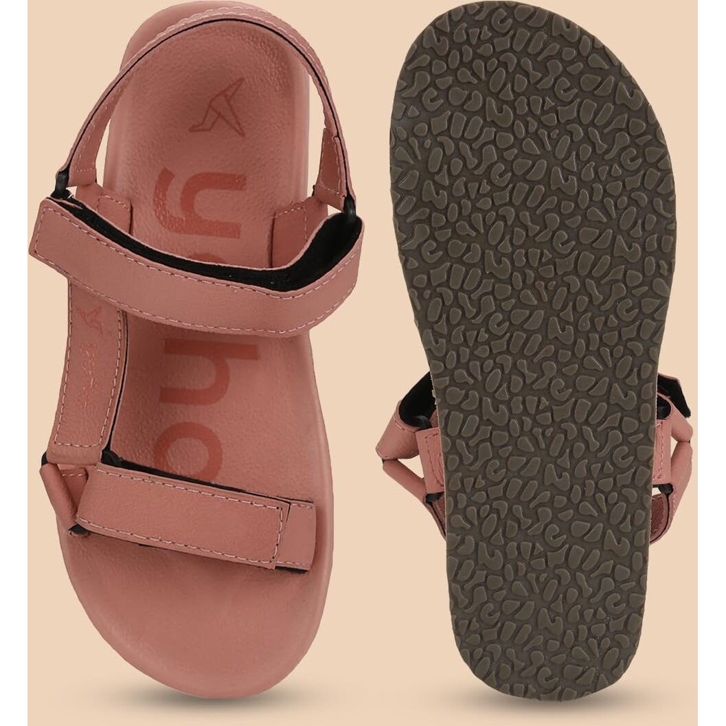 YOHO EVA Sandals for Women | EVA sole | Comfortable cushioned sole with TPR base | Lightweight | Soft skin friendly straps | Adjustable straps | Velcro closure | Vibrant colour options
