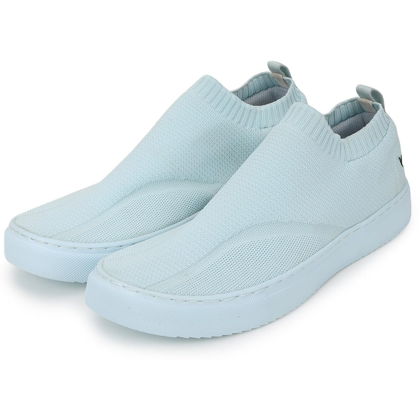 YOHO FreeStep Spacious and Casual Slip on Shoes | Comfortable for Long Hours of Walking | Outperforms Memory Foam | Arch Support Insole | Light Blue - UK 6