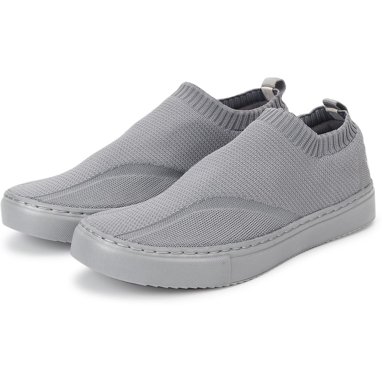 YOHO FreeStep Spacious and Casual Slip on Shoes | Comfortable for Long Hours of Walking | Outperforms Memory Foam | Arch Support Insole | Dove Grey - UK 8