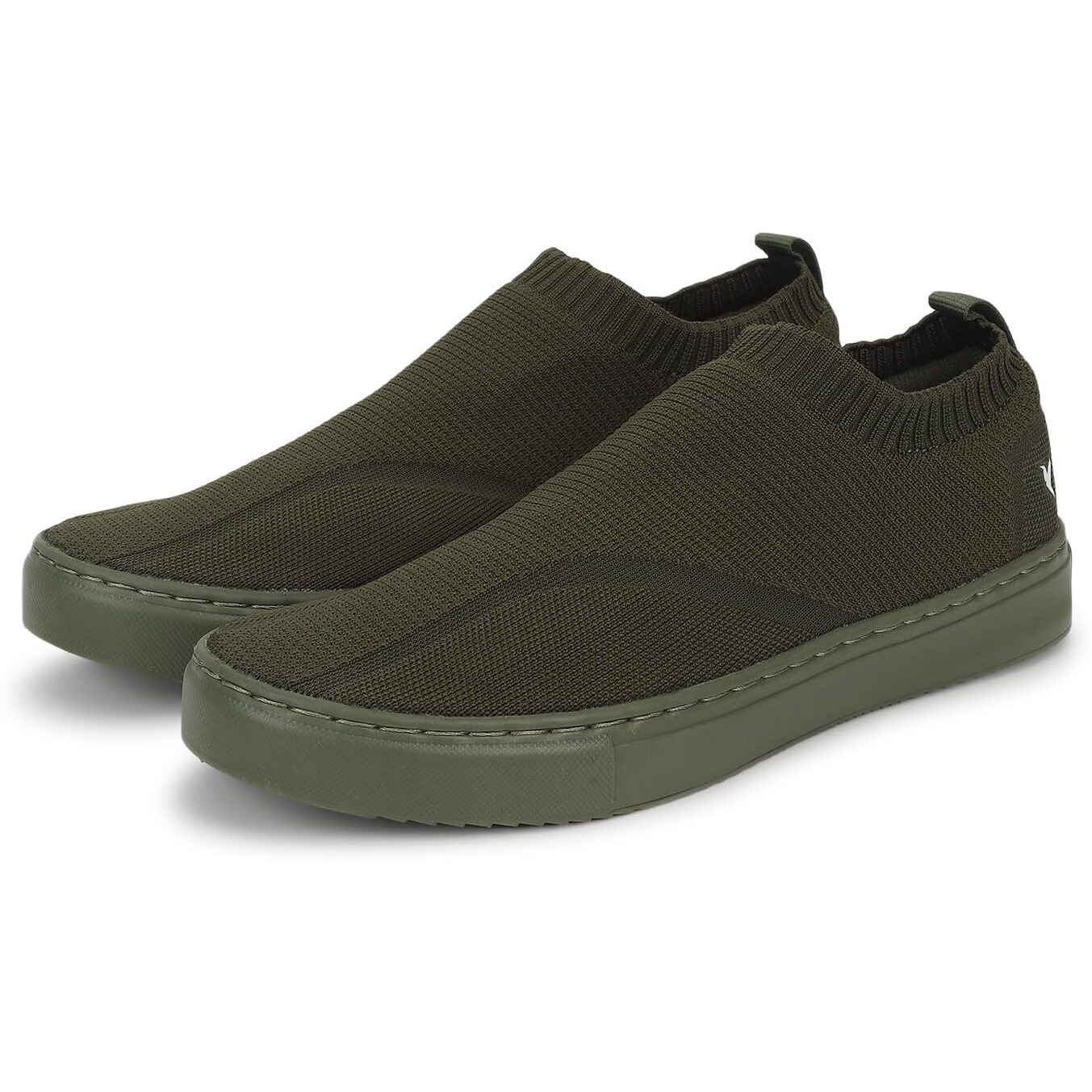 YOHO FreeStep Spacious and Casual Slip on Shoes | Comfortable for Long Hours of Walking | Outperforms Memory Foam | Arch Support Insole | Olive Green - UK 10