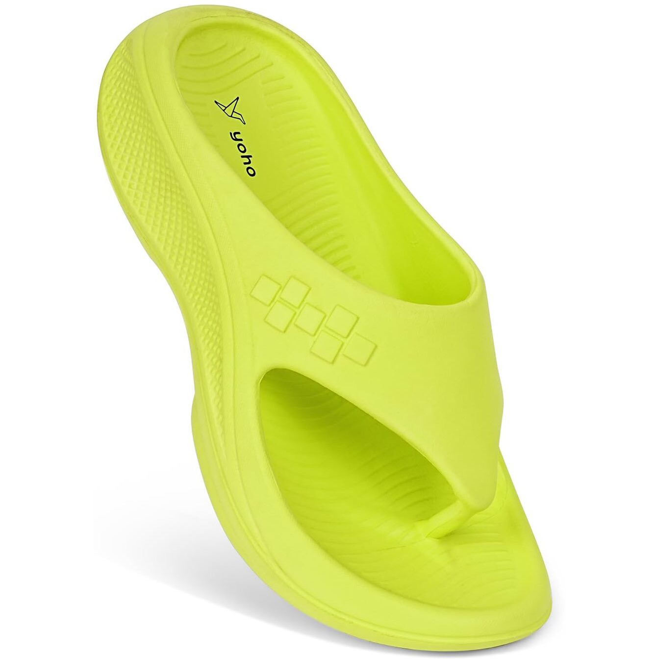 YOHO PILO Slippers for Men| Durable| Lightweight Waterproof l Stylish l Comfortable Lemon Green