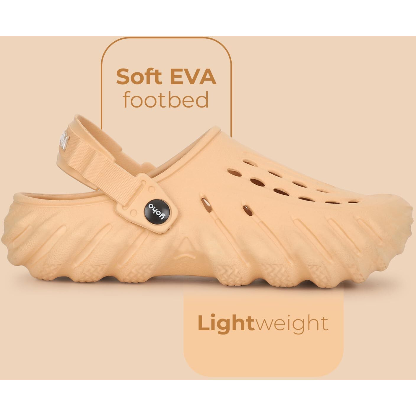 YOHO Wavy Clogs for Men | Trendy | Lightweight | Waterproof l Comfortable l Cushioned