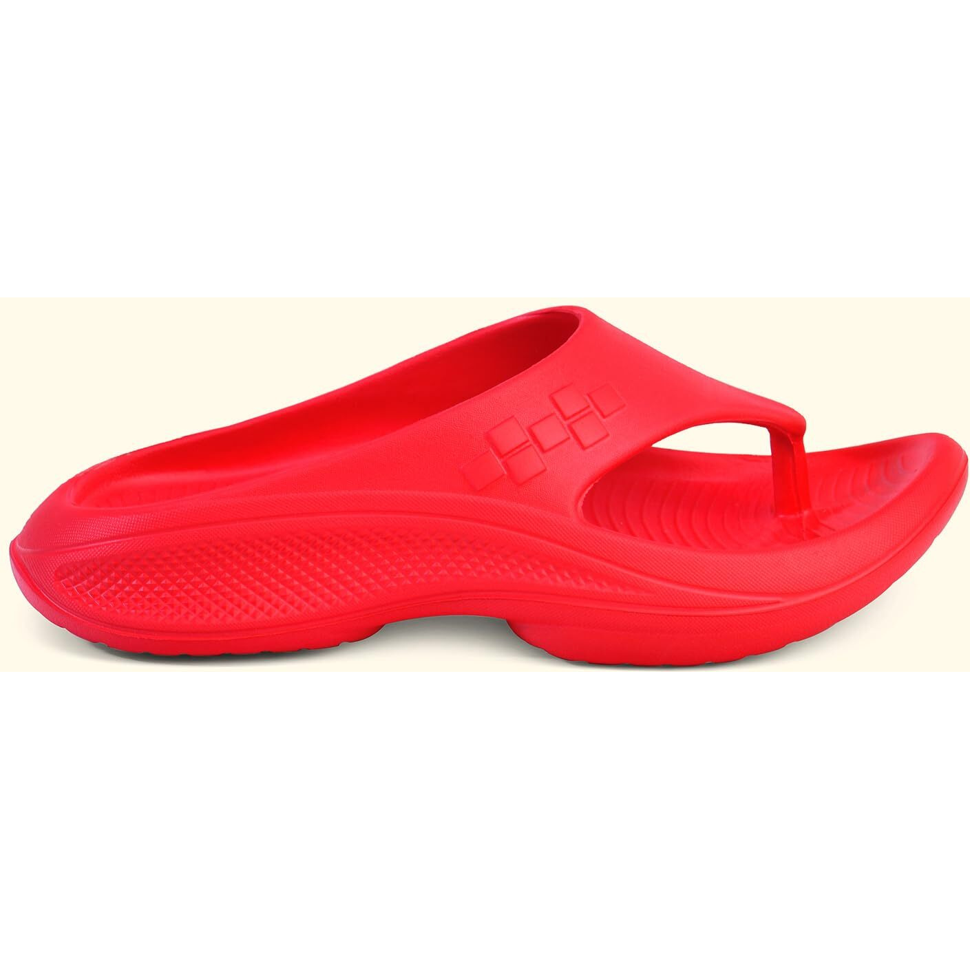 YOHO PILO Slippers for Men| Durable| Lightweight| Daily| Waterproof l Stylish l Comfortable, UK 6 - Coral Red