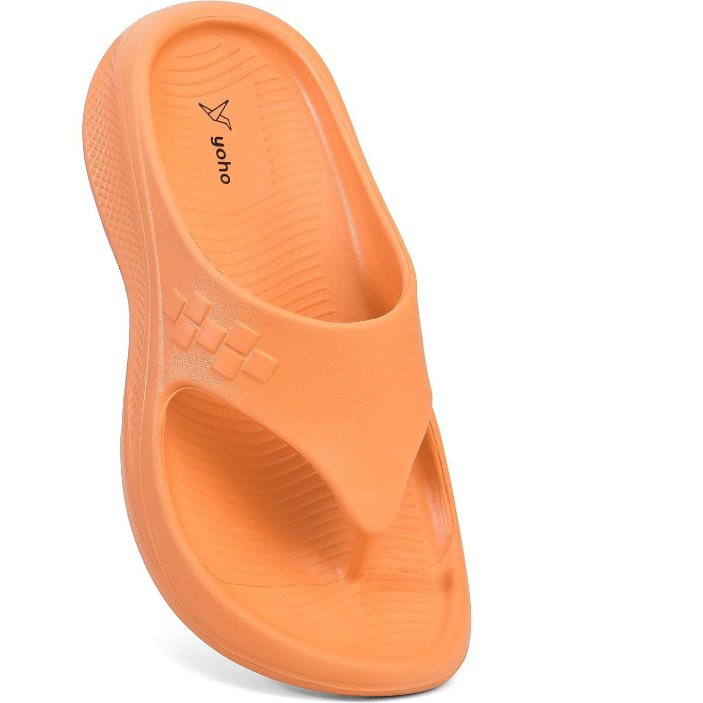 YOHO PILO Slippers for Men| Durable| Lightweight| Daily| Waterproof l Stylish l Comfortable, UK 6 - Orange