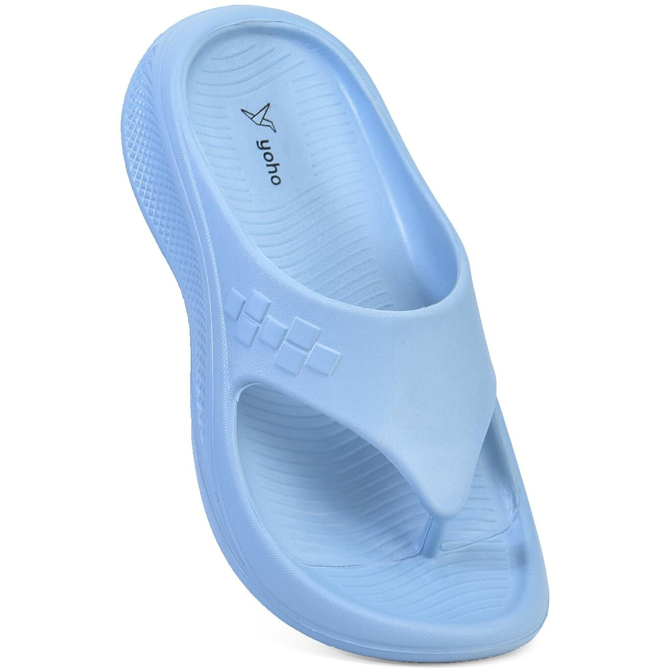YOHO PILO Slippers for Men| Durable| Lightweight| Daily| Waterproof l Stylish l Comfortable, UK 9 - Light Blue