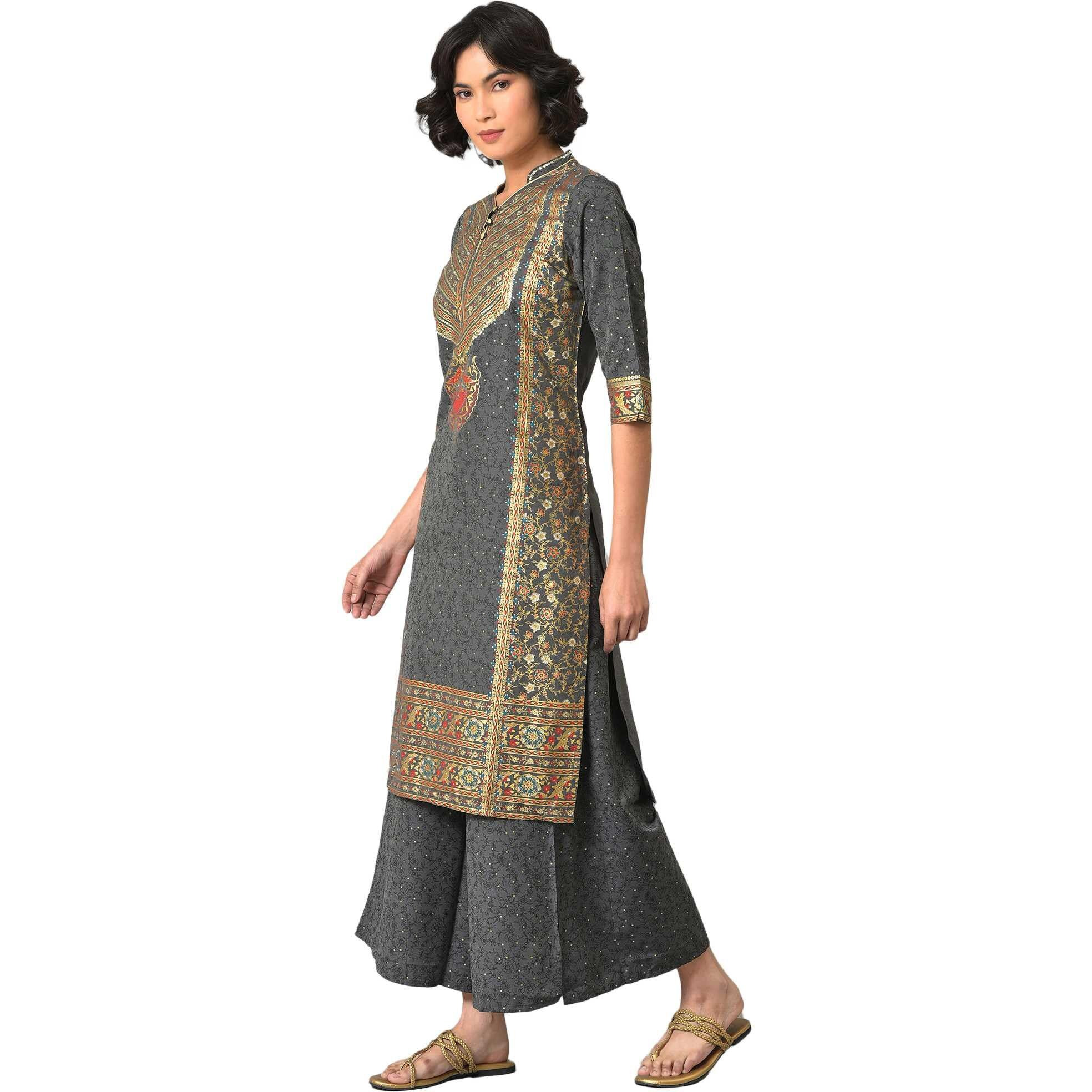 Aurelia Women's Viscose Set (22AUAS13628-505184_Grey