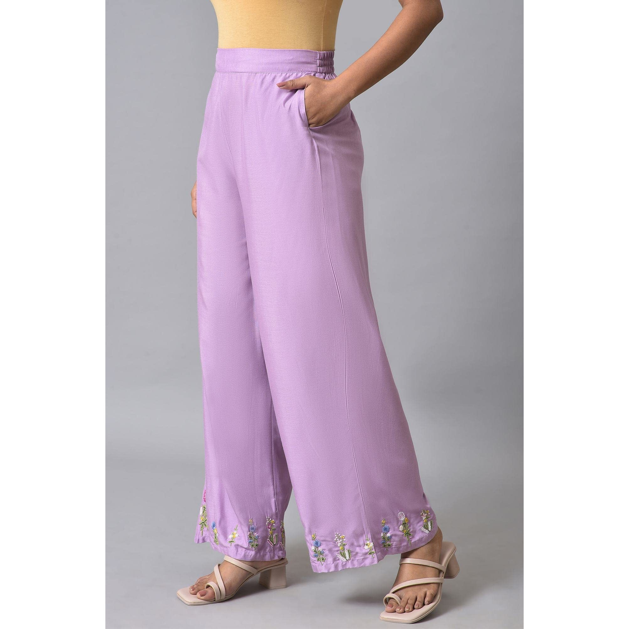 W for Woman W Strechable Parallel Pants for Women | Trousers for Women
