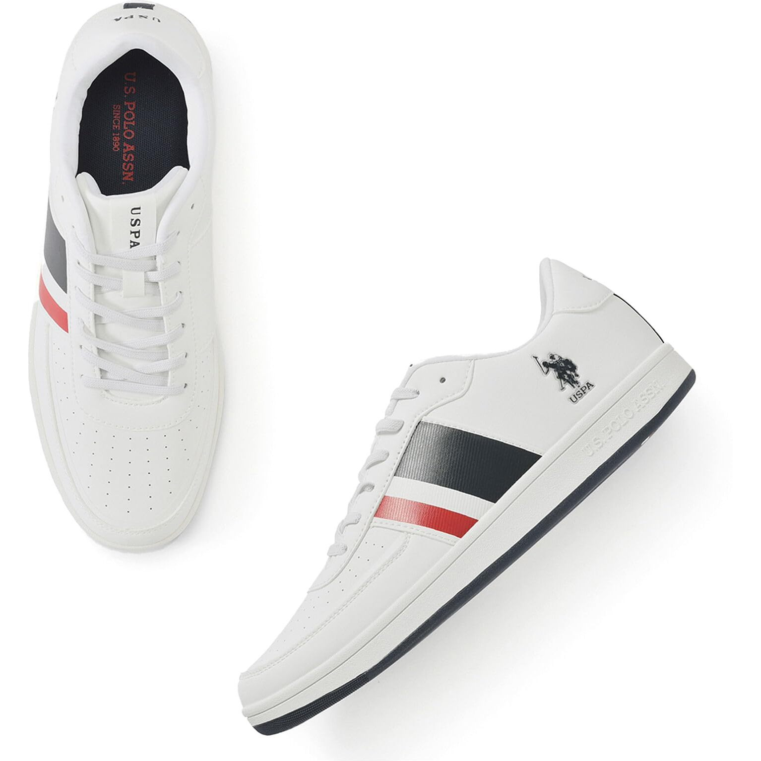 U.S. POLO ASSN. GAEL Men's Off White Sneakers-(UK/11)(2FD22530A01)