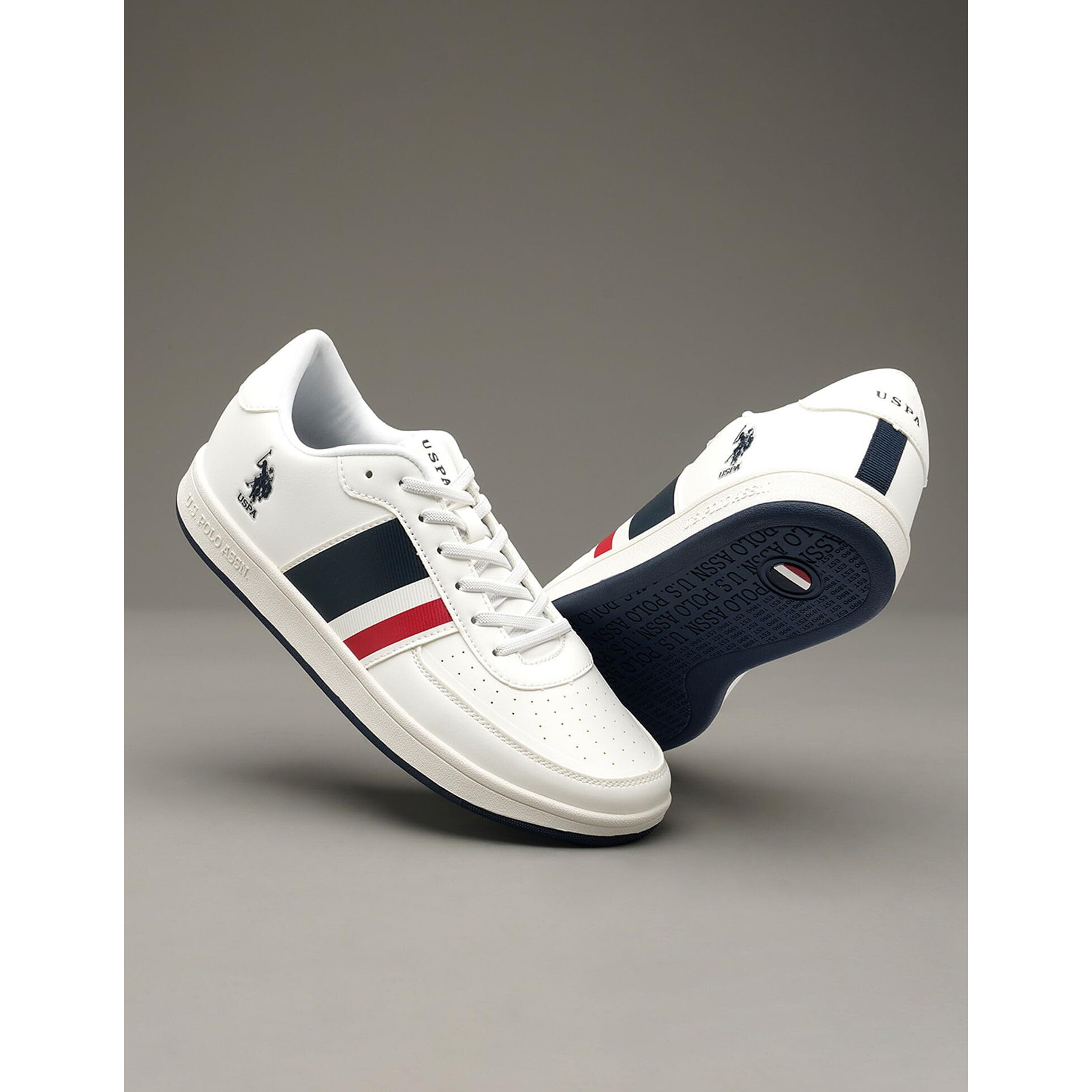 U.S. POLO ASSN. GAEL Men's Off White Sneakers-(UK/11)(2FD22530A01)