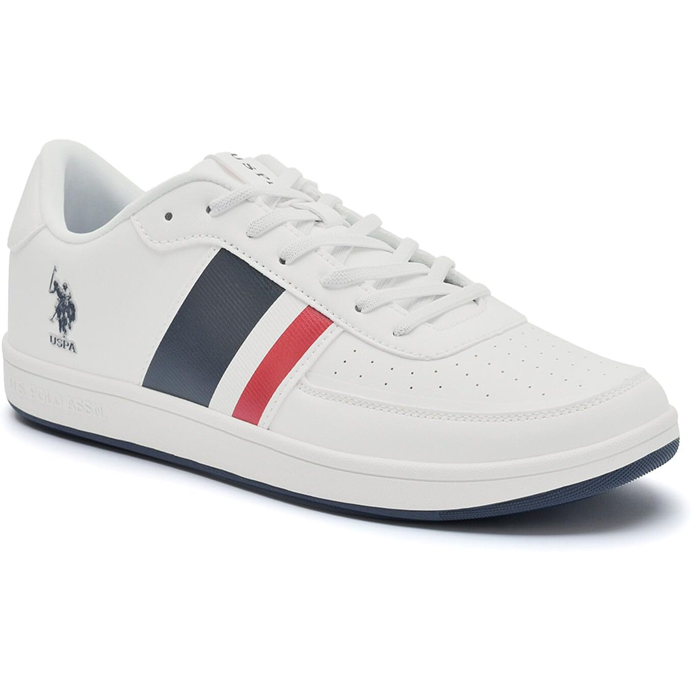 U.S. POLO ASSN. GAEL Men's Off White Slip on Sneakers-(UK/9)(2FD22530A01)