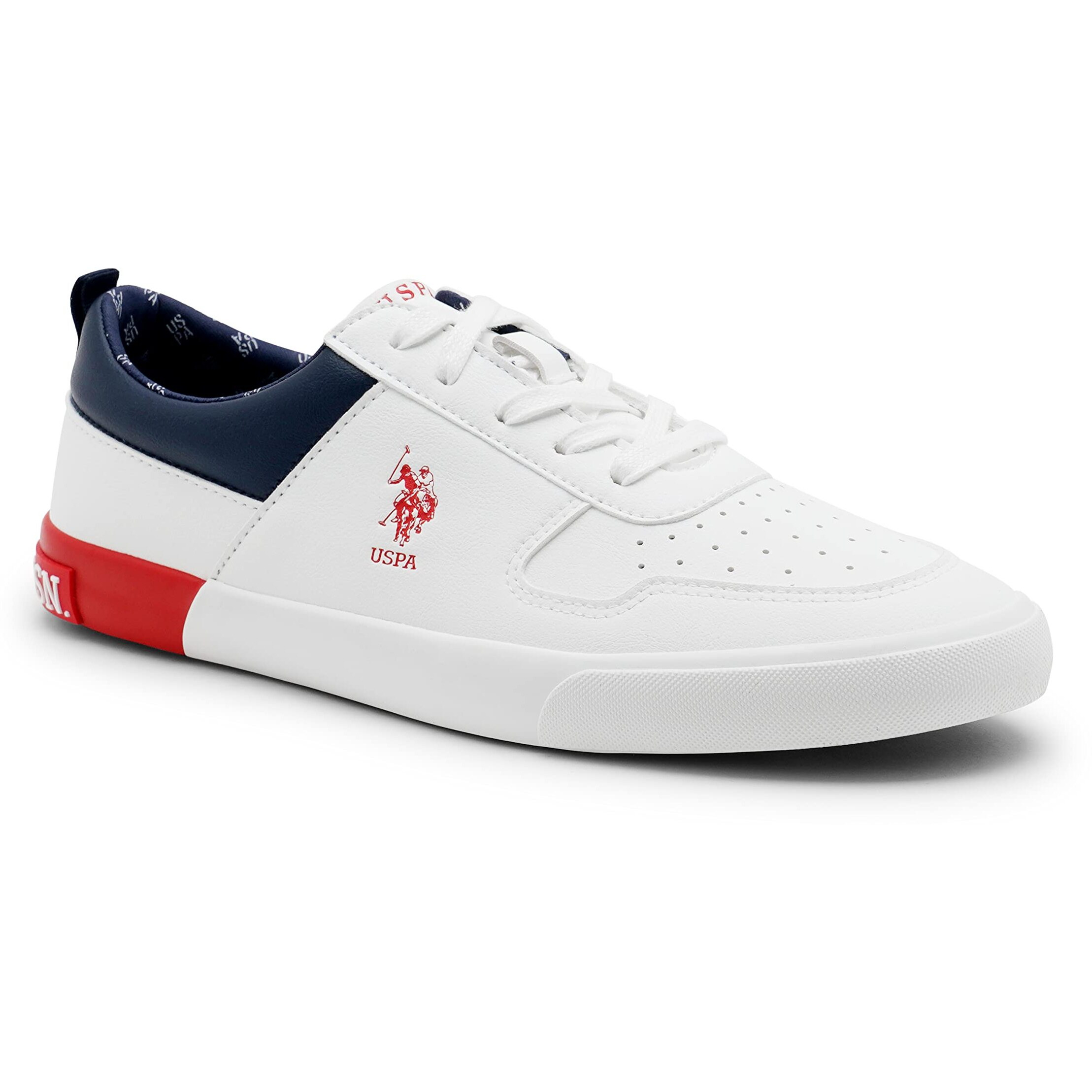 U.S. Polo Assn. Mens Clanal Off White Sneaker - 10 UK (2FD22561A01)