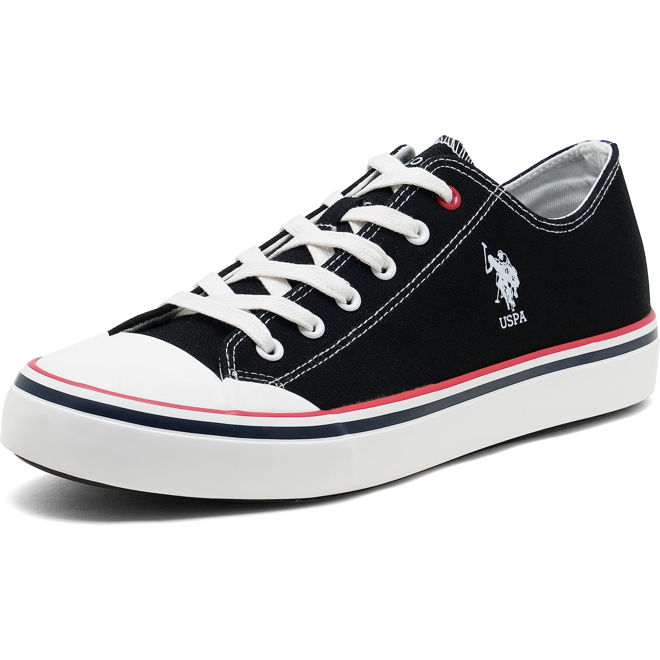 U.S. POLO ASSN. Kenna Men's Black Fashion Sneakers-(UK/7)(2FD23293Z01)