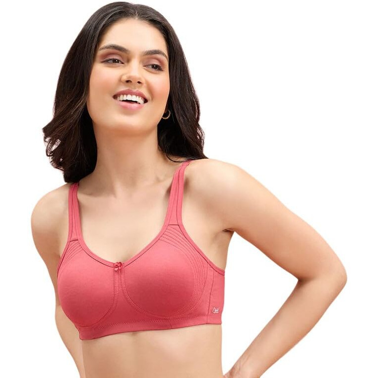 NYKD by Nykaa Encircled with Love Cotton Shape & Support Non Padded Non Wired NYB169 Orange (34DD)