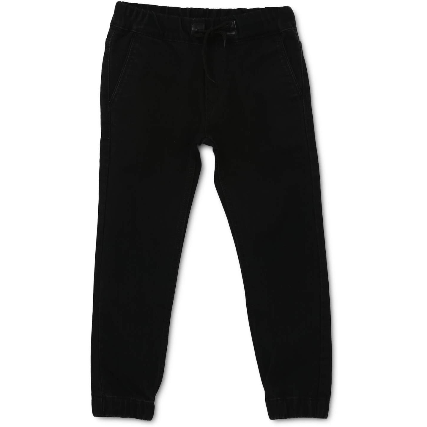 Urbano Juniors Boy's Black Slim Fit Stretchable Jogger Jeans (junhpsjoggerboy-black-7-8)