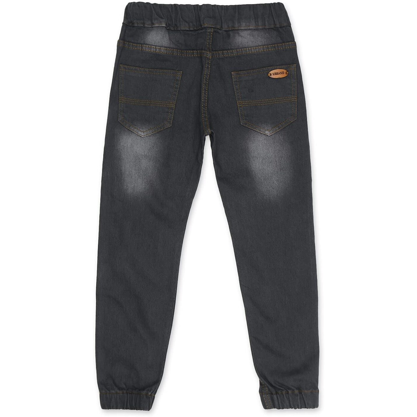 Urbano Juniors Boy's Dark Grey Slim Fit Jogger Jeans Stretch (junhpsjoggerboy-dgrey-8-9)